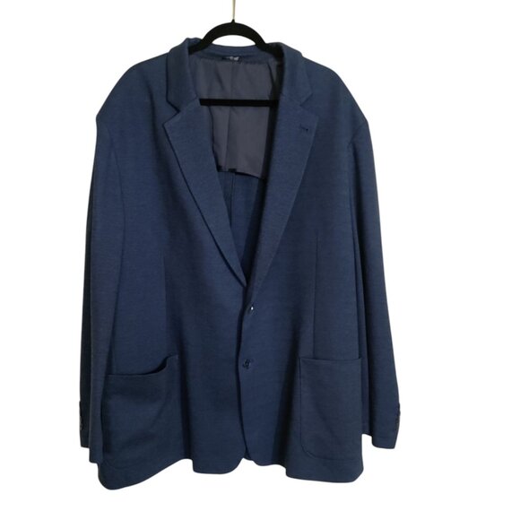 Synrgy by DXL Blazer Blue Sport Coat Suit Jacket Size 3XLT 54L/56L - Picture 1 of 11